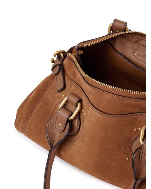 Chloé Brown Paddington Suede Bag