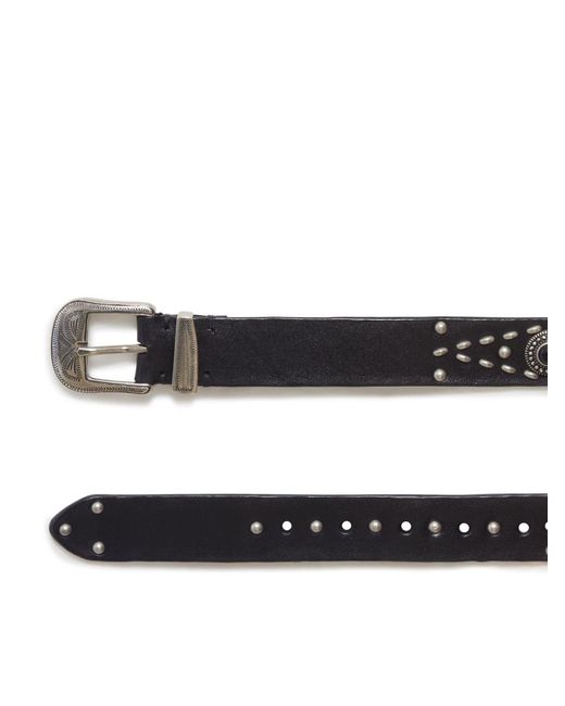 Golden Goose Deluxe Brand White Deluxe Brand Studded Leather Belt