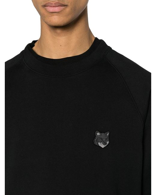 Maison Kitsuné Black Sweatshirt for men
