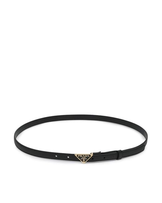 Prada Black Belt Saffiano