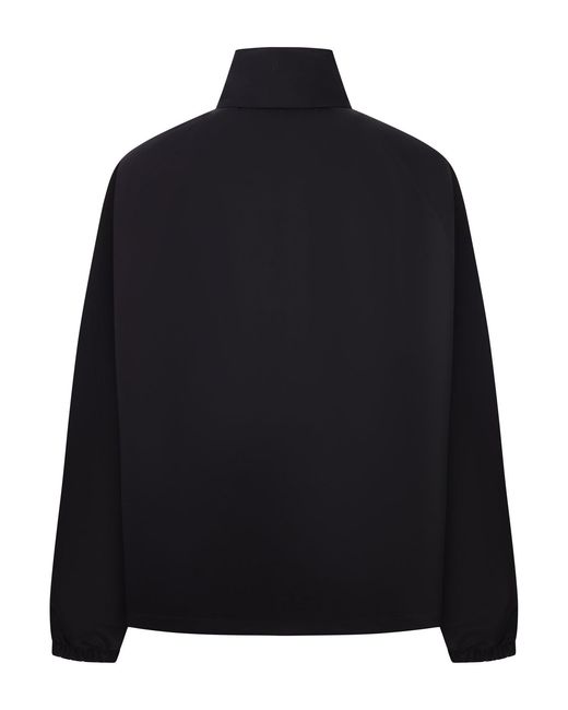 Gucci Black Compact Cotton Jacket With Zip for men