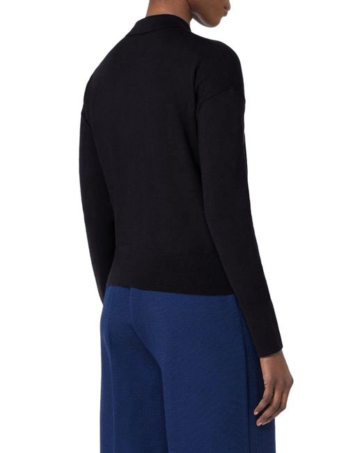Max Mara Blue Medeola Wool Cardigan