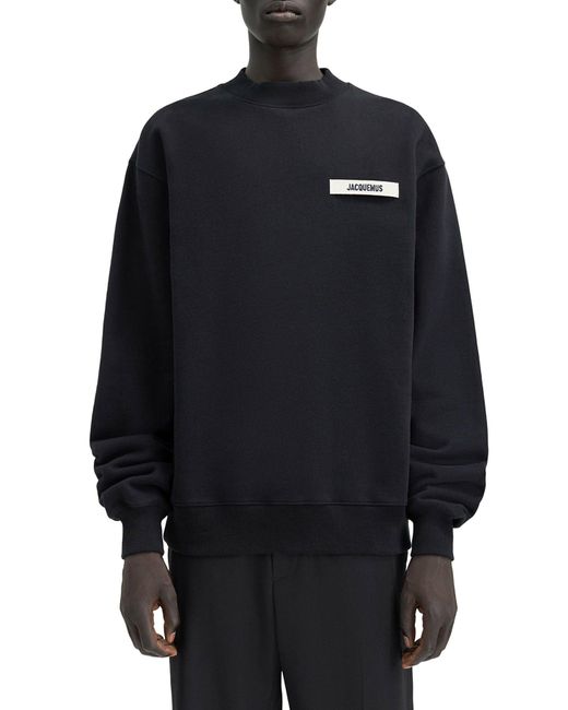 Le sweatshirt gros grain di Jacquemus in Black da Uomo