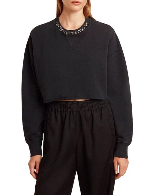 Golden Goose Deluxe Brand Blue Deluxe Brand Crew Neck Sweatshirt
