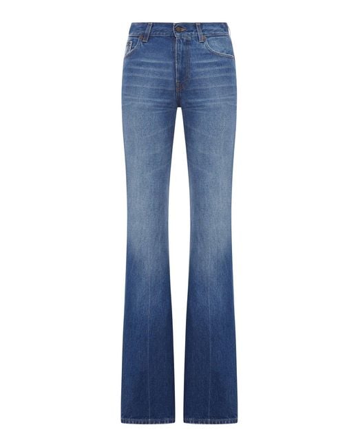 Haikure Blue Flora Denim Jeans