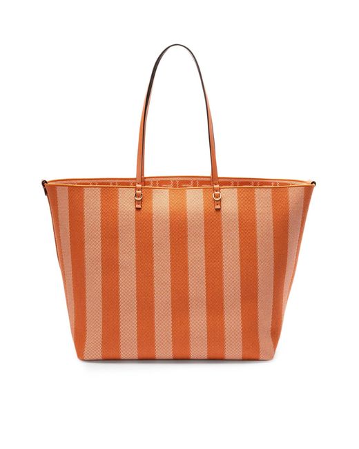 Fendi Reversible Roll Large Shopper in Orange | Lyst