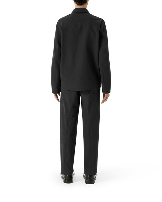 Veilance Black Overshirt Mionn Softshell for men