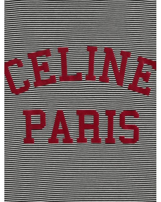 Céline Gray Loose Paris T-shirt In Cotton Jersey for men