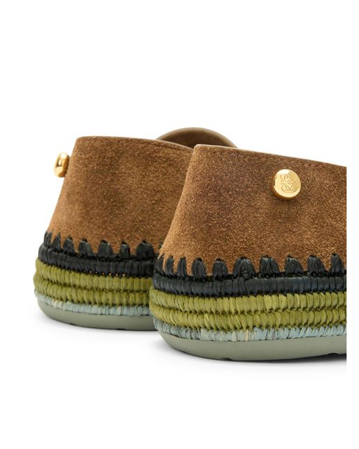 Loewe Green Rio Slipper