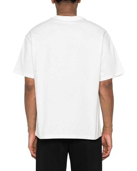 T-shirt in cotone con stampa grafica di Etro in White da Uomo
