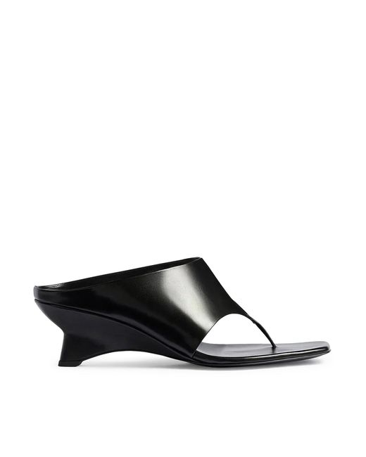 Khaite White Marlow Leather Mule