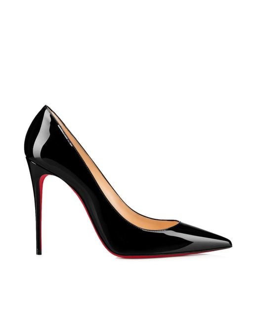 Christian Louboutin Black Kate 100 Patent Leather Pumps