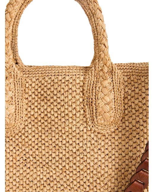 IBELIV Natural Rary Tea Raffia Bag