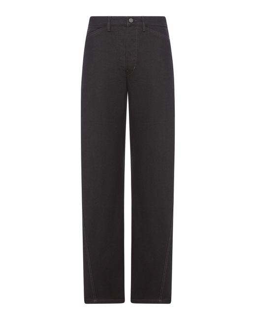 Lemaire Black Five Pockets Twisted Pants