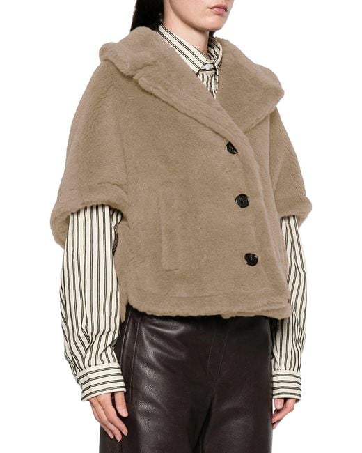 Max Mara Natural Corvino 4 Teddy Short Coat