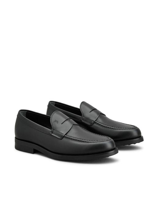 Tod's Black Loafers Shoes for men