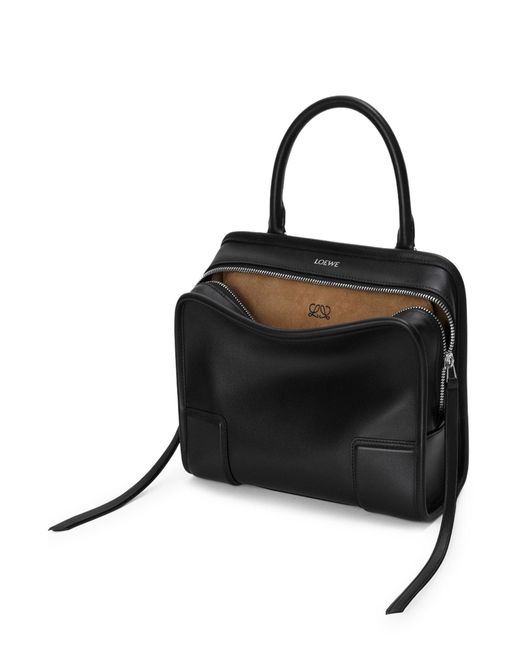 Borsa amazona 180 piccola in morbida pelle di vitello di Loewe in Black