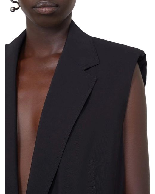 Sportmax Black Oversized Vest