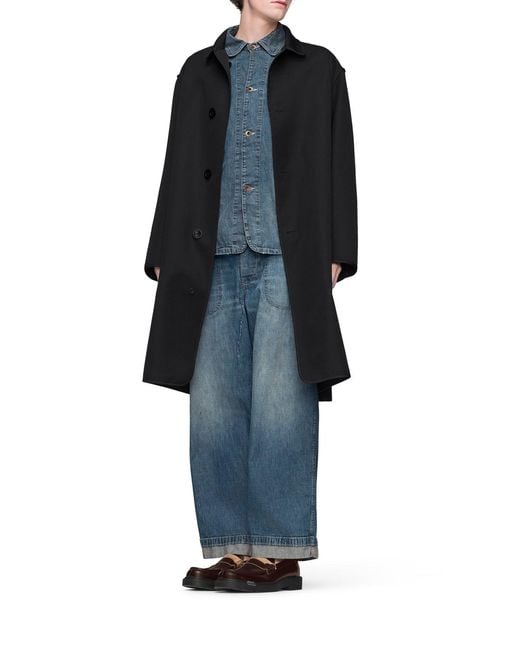 Maison Margiela Blue Denim Caban Jacket for men