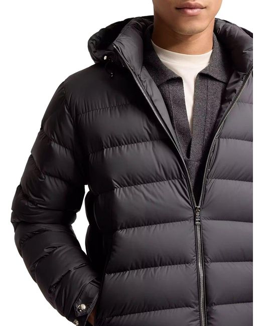 Piumino corto arneb con cappuccio di Moncler in Black da Uomo