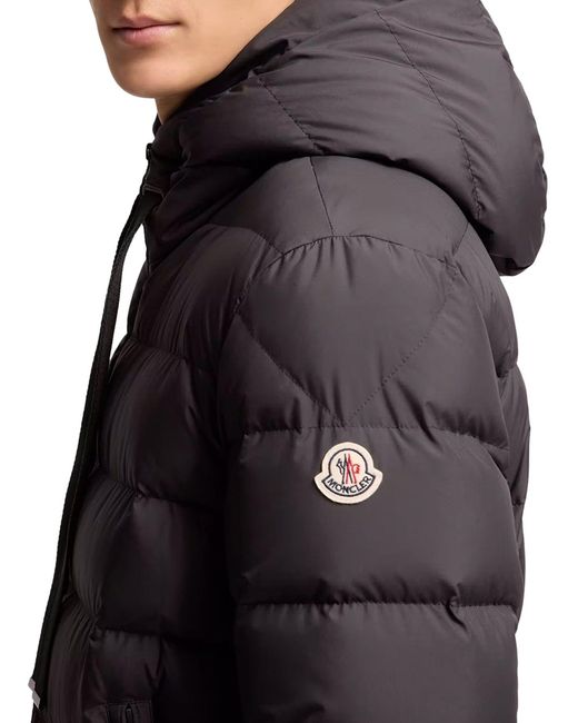 Piumino zeflor con cappuccio di Moncler in Gray da Uomo