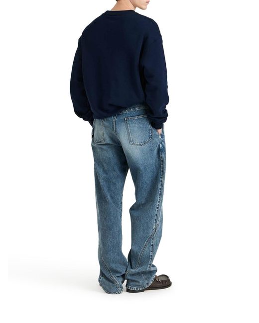 J.W. Anderson Blue J.W.Anderson Workwear Jeans With Off-Centralized Closure for men