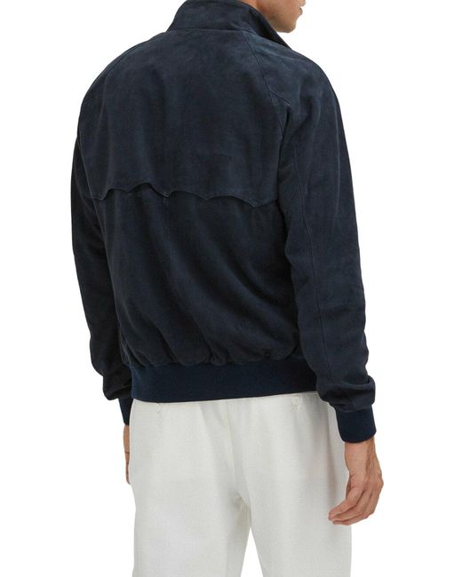 Baracuta Blue G9 Suede Jacket for men