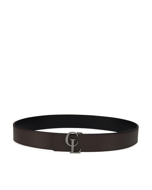 Christian Louboutin Black Reversible Belt Cl 35Mm for men
