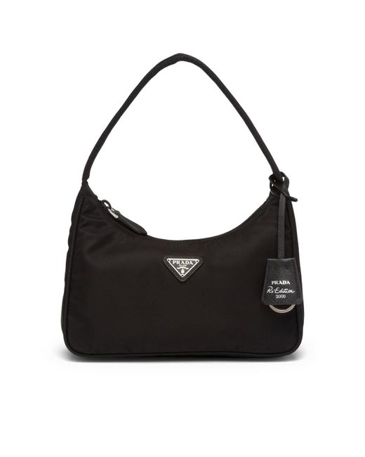 Prada Black Re-edition 2000 Nylon Mini Bag