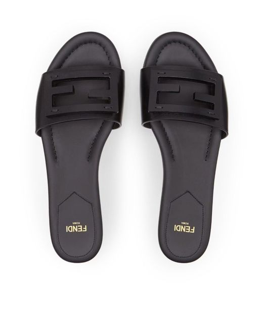 Fendi White Slide Baguette