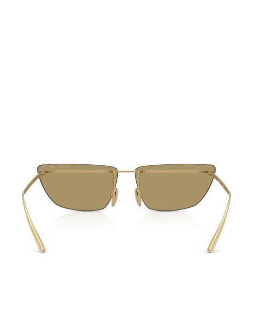 Prada Metallic Cat-Eye Sunglasses