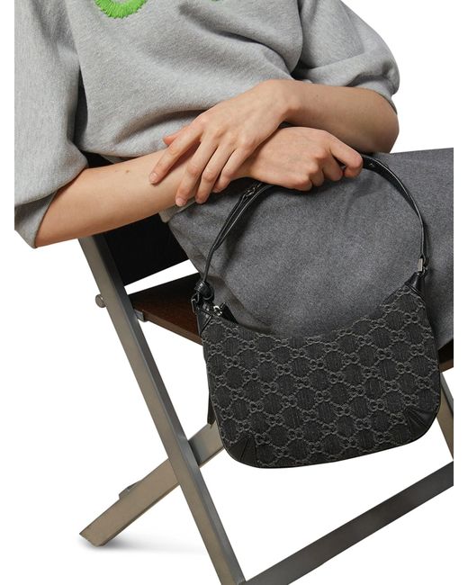 Gucci Black Horsebit Shoulder Bag Small Thin Size