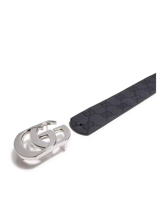 Gucci White Reversible Gg Marmont Cut Belt for men