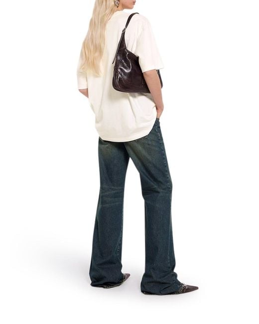 Gucci White Cotton And Silk Jersey T-shirt With Print