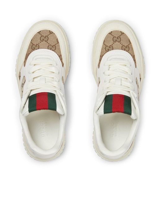 Sneaker donna re-web di Gucci in White