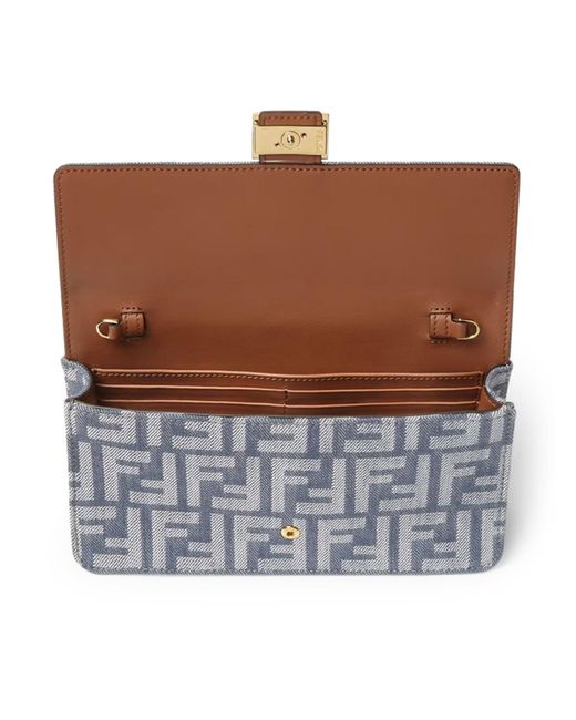 Portafoglio in jacquard ff di Fendi in White