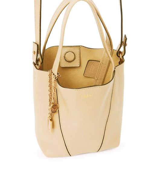 Chloé Natural Chloé Spin Small Tote Bag
