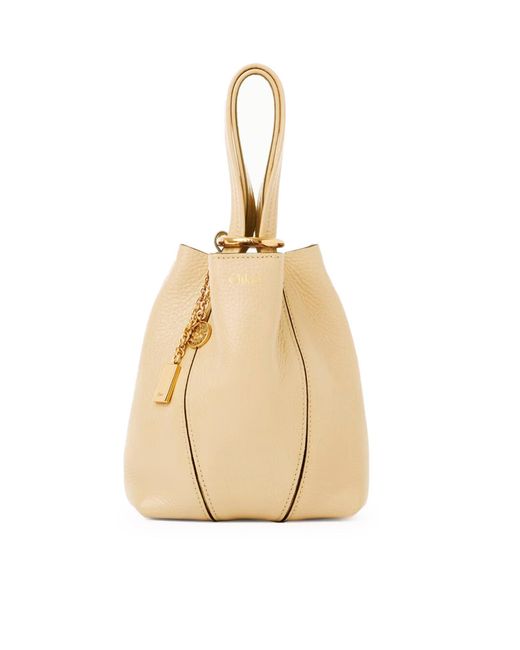 Chloé Natural Chloé Spin Small Tote Bag