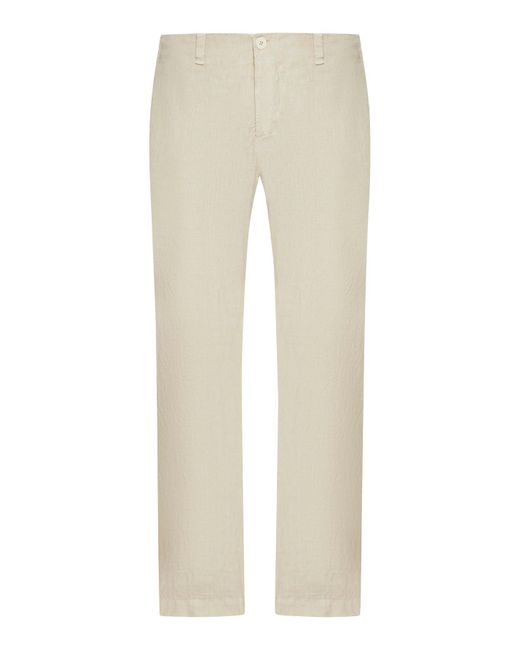 Pantaloni regular in lino di Transit in Natural da Uomo