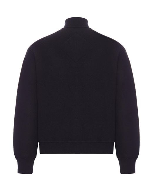 Canada Goose Blue Hudson Label Fleece Bomber Jacket for men