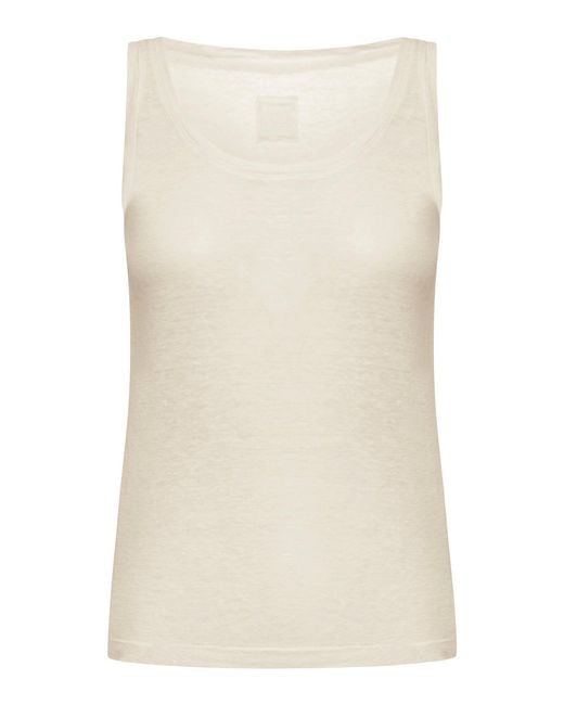 120% Lino Natural Linen Tank Top
