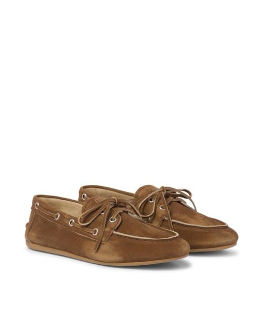 Miu Miu Brown Unlined Loafers