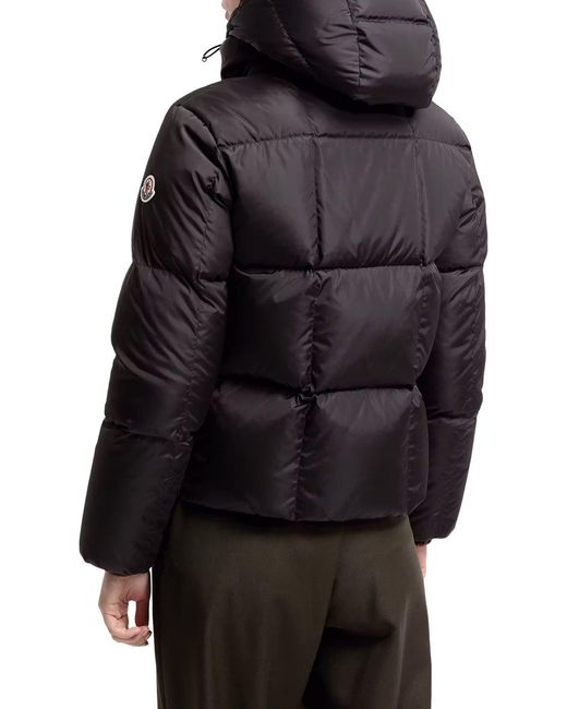 Piumino castlenew con cappuccio di Moncler in Black