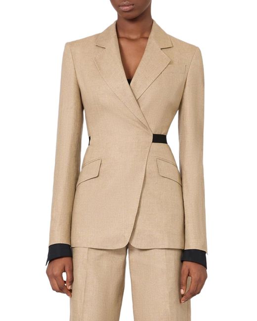 Max Mara Natural Double-Breasted Blazer