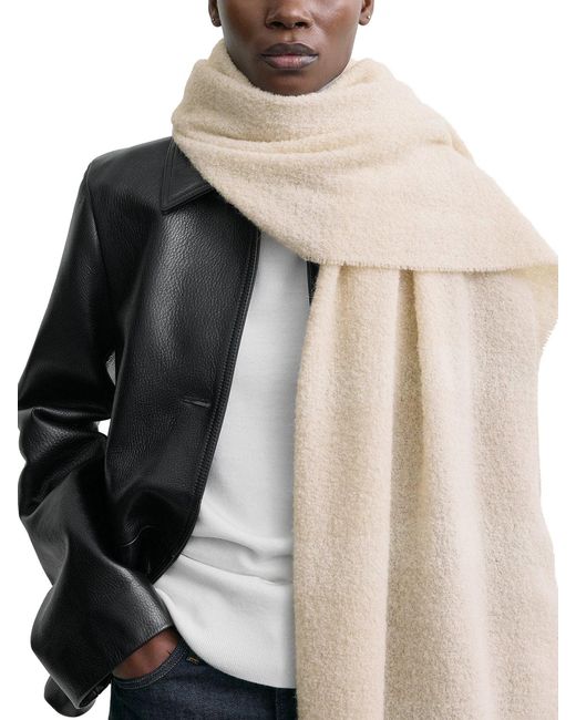 Totême Natural Jacquard Scarf With Monogram