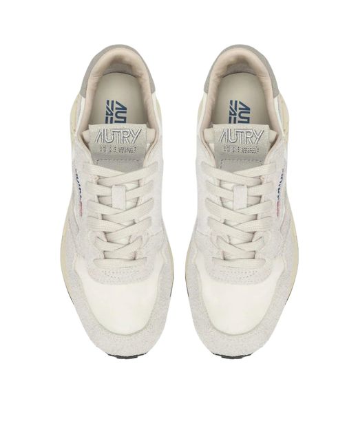 Autry White Sneakers Reelwind Low for men