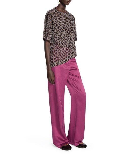 Dries Van Noten Gray Oversized Transparent T-Shirt