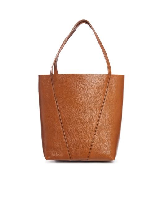 Chloé Brown Chloé Spin Small Tote Bag