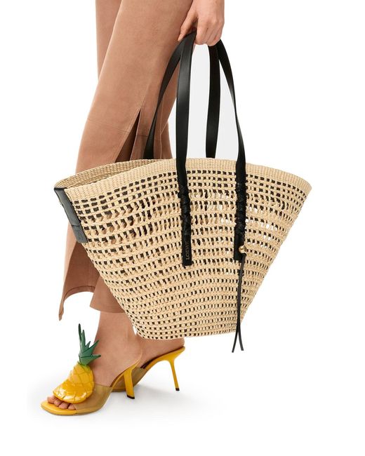 Loewe Natural X Paula's Ibiza Large Braid Basket Bag