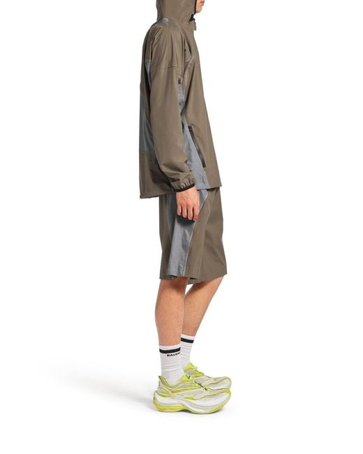 Balenciaga Gray Techwear Zip-Up Jacket for men